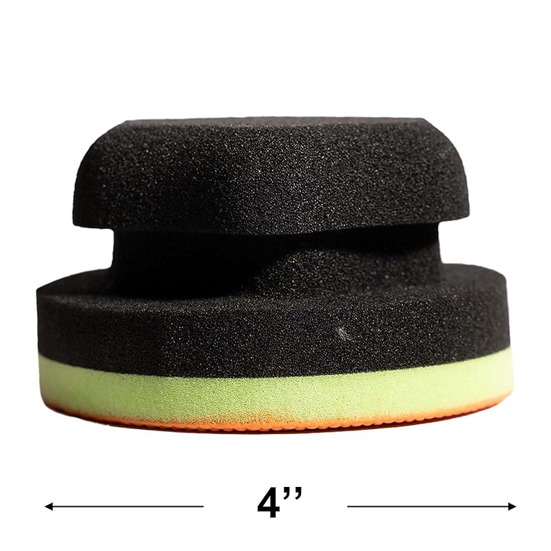 2 Pcs Hand Clay Bar Pad for Car Detailing, Synthetic Decontamination Clay Pad for Cleaning, Removing Paint Contaminant, and Creating a Smooth Surface, Sponge Absorbs Water and Soap