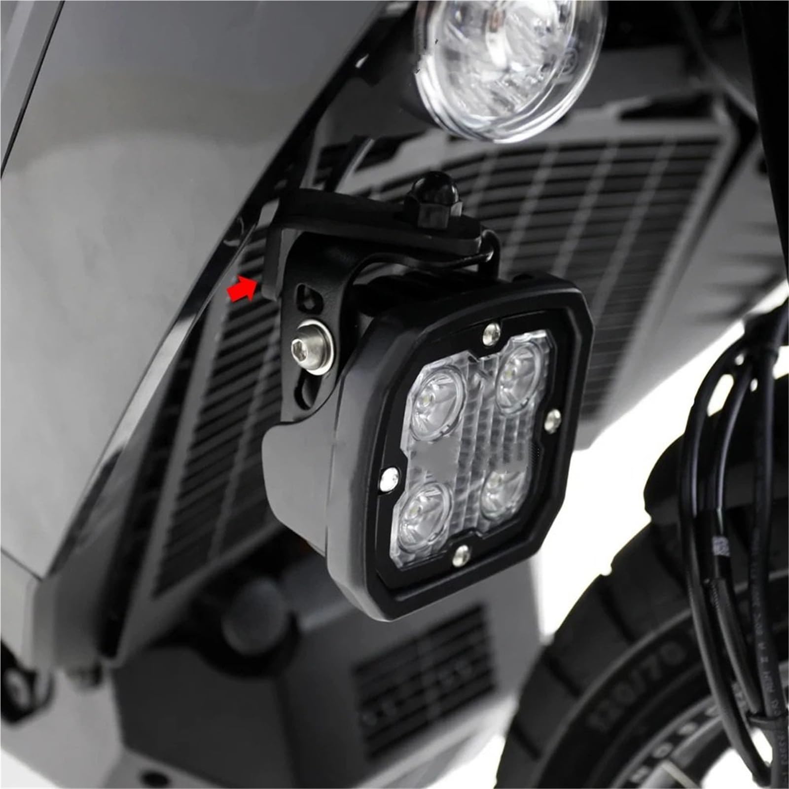 Soporte de montaje de faro Compatible con PANMERICA 1250PA 1250S 2021-2023 soporte de lámpara antiniebla montaje luz auxiliar para motocicleta