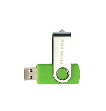 DMA World 32 GB USB2.0 Flash Drive Swivel Design Memory Sticks/Pen Drive with Led Indicator (Green)