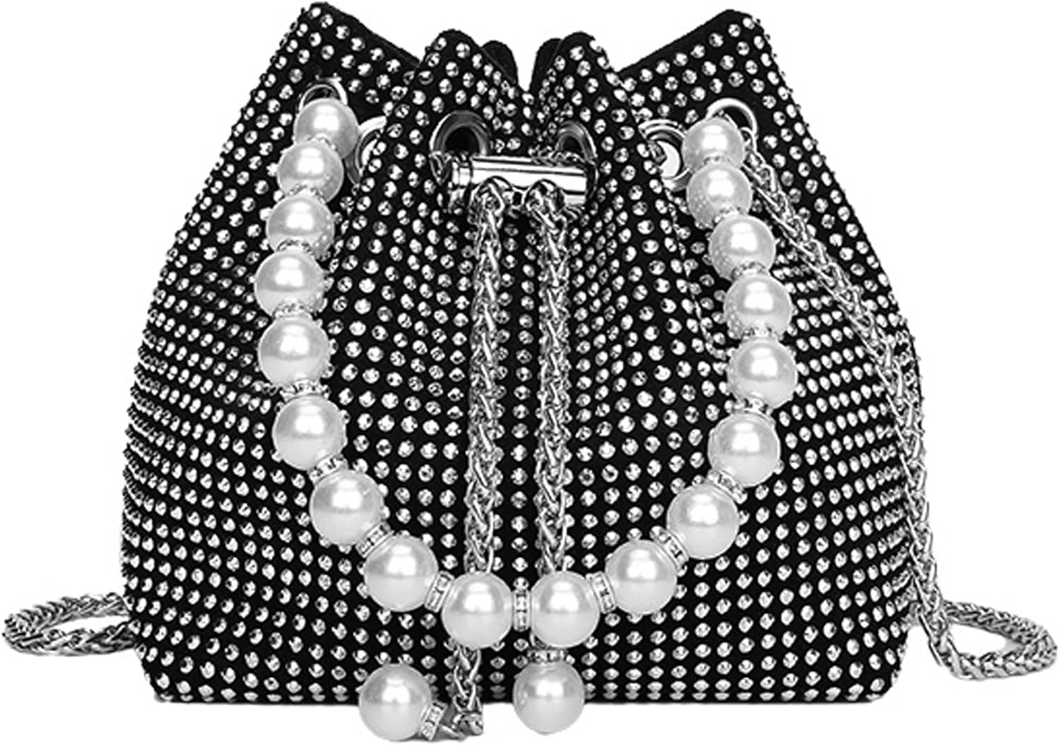 Crossbody Evening Bags for Women with Rhinestone - Sparkling Clutch Purses for Parties Proms Night Outs Formal Events