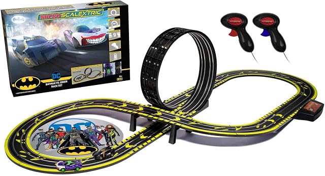 Micro Scalextric G1155M Batman vs Joker Set Battery Powered