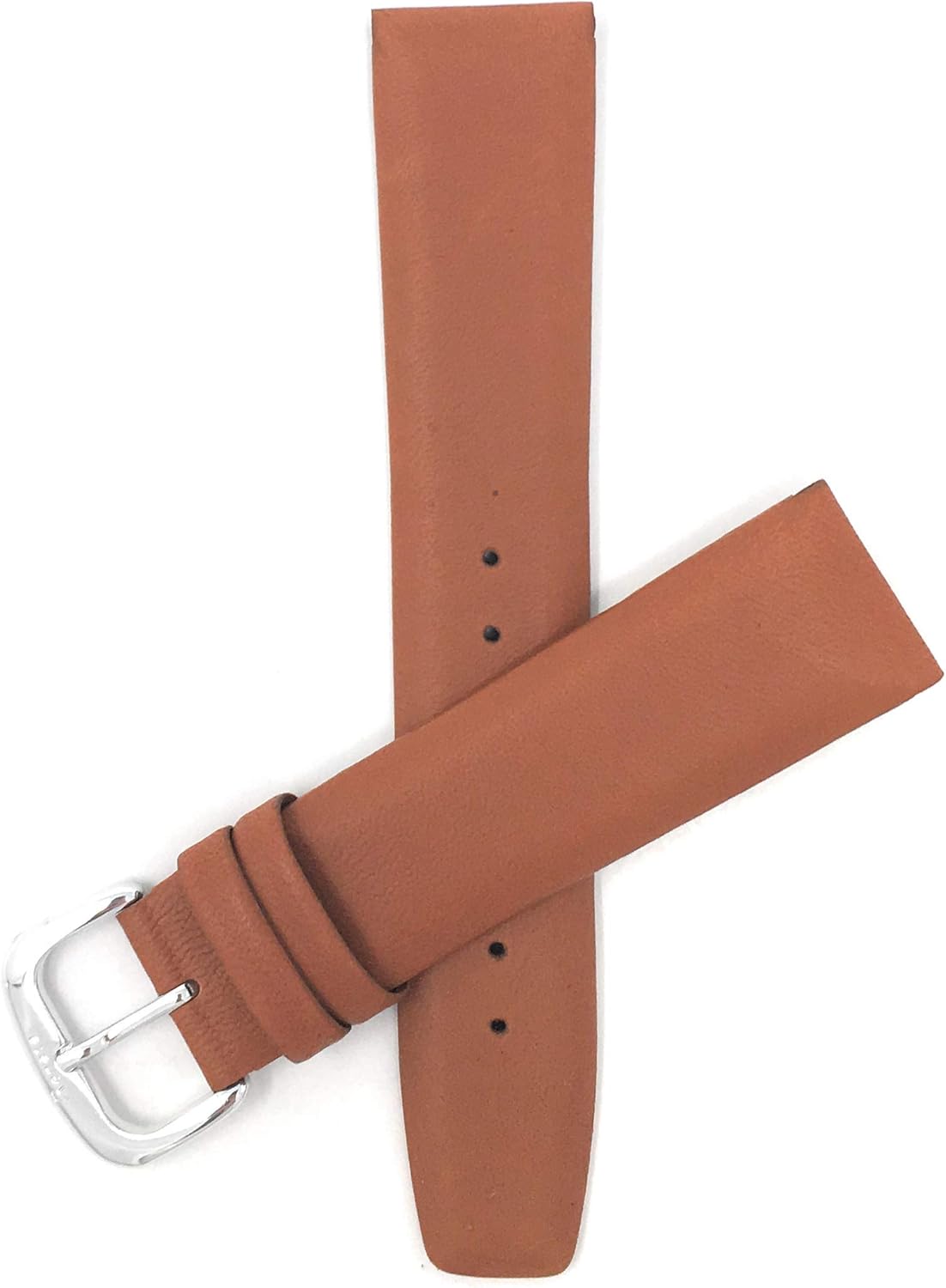 Bandini Mens Italian Leather Watch Band Strap - Padded - Square Tip - 4 Colors - 18mm, 20mm