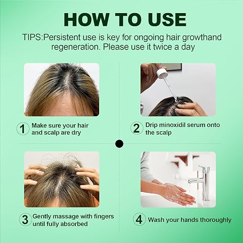 Miniatura 7 de 5% de minoxidil para hombres, minoxidil para mujeres, productos para el crecimiento del cabello, minoxidil de fuerza extra, sérum de tratamiento