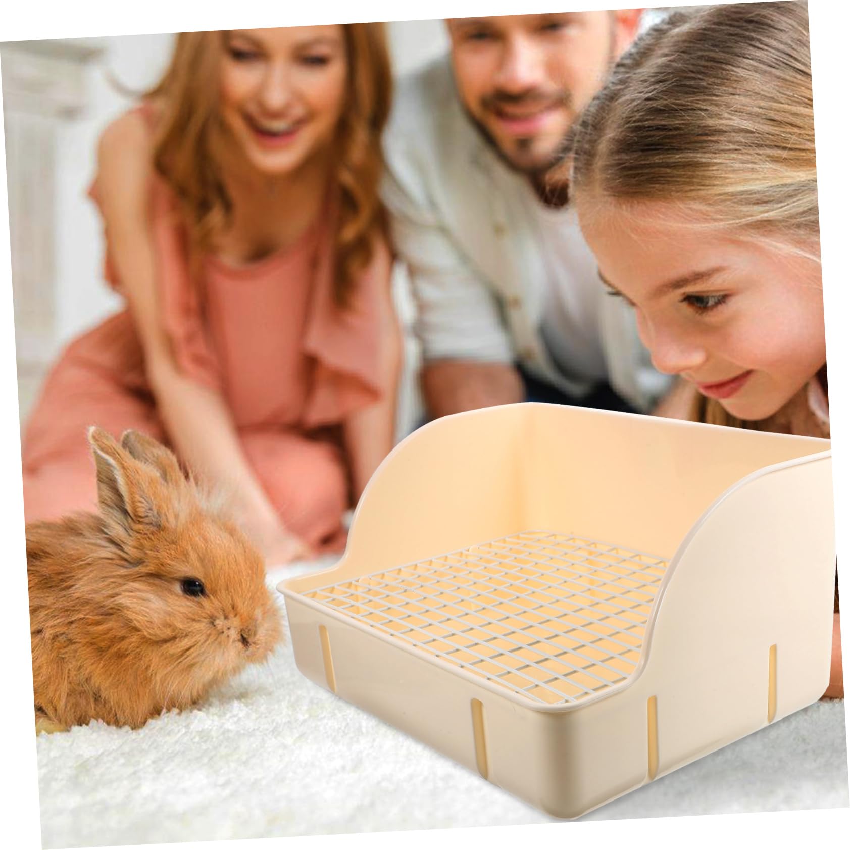 SUPVOX Vassoio Lettiera per Conigli e Criceti per Domestici Design Spazioso e Facile per Gabbie e Riutilizzabile e