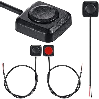 LEIFIDE 4 Pcs Momentary Push Button Switch 12v 24v Surface Mount Mini Button Switch Easy to Install Electronic Experiment Industrial Control Wait