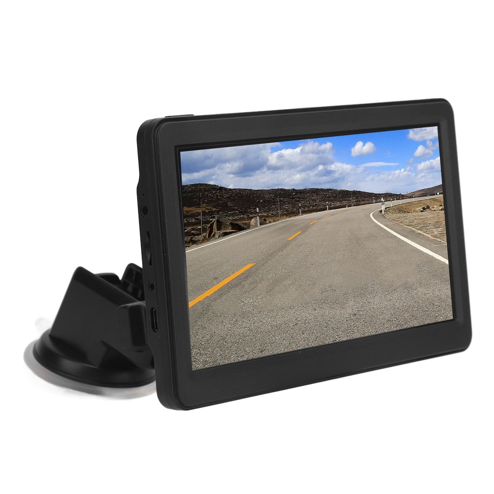 Samochodowa Nawigacja GPS Bezprzewodowy 7-calowy Ekran Dotykowy HD System Nawigacji Podwójny Tryb WiFi dla Kierowców ABS Metal Black