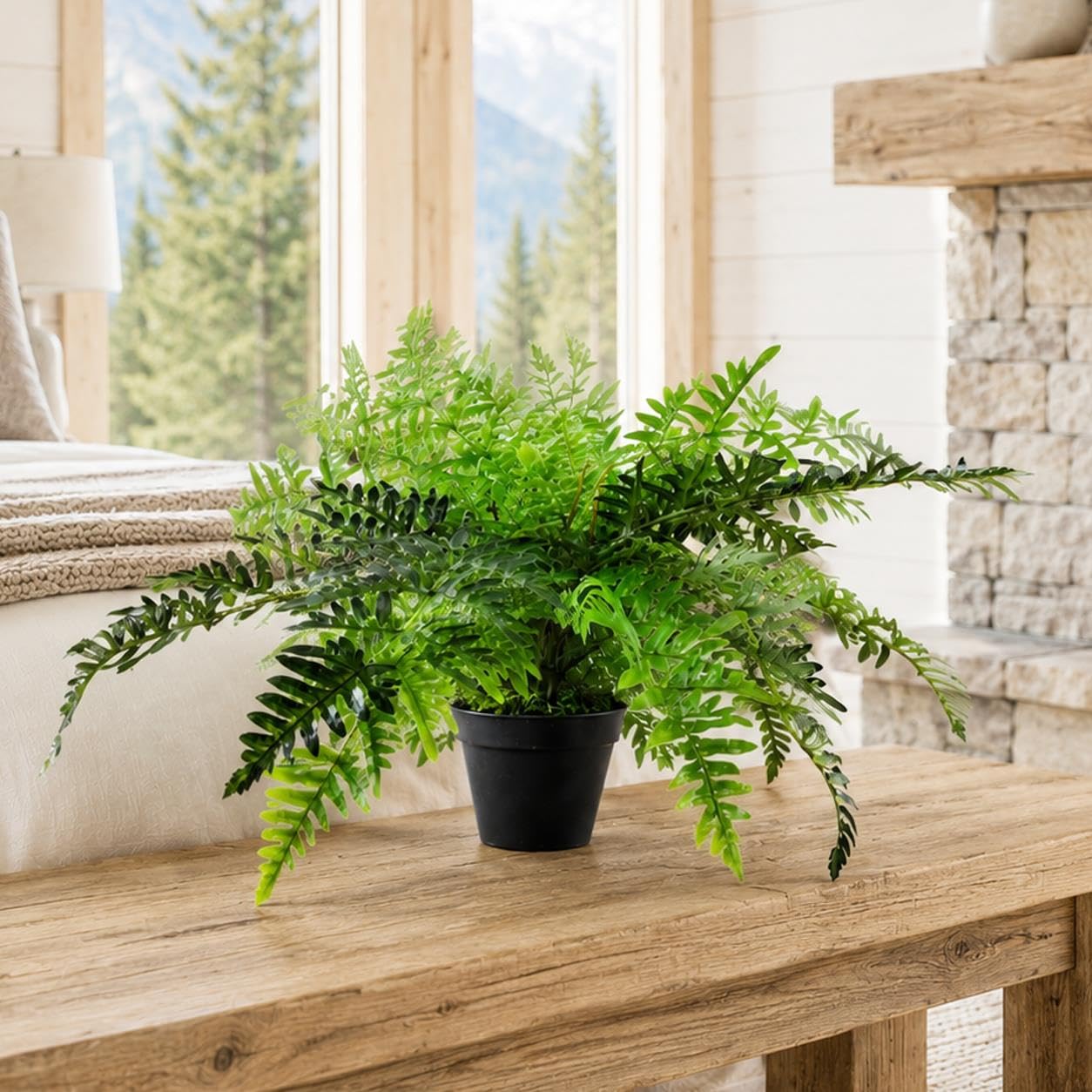 Leaf Artificial Fern Plant - 1.6ft