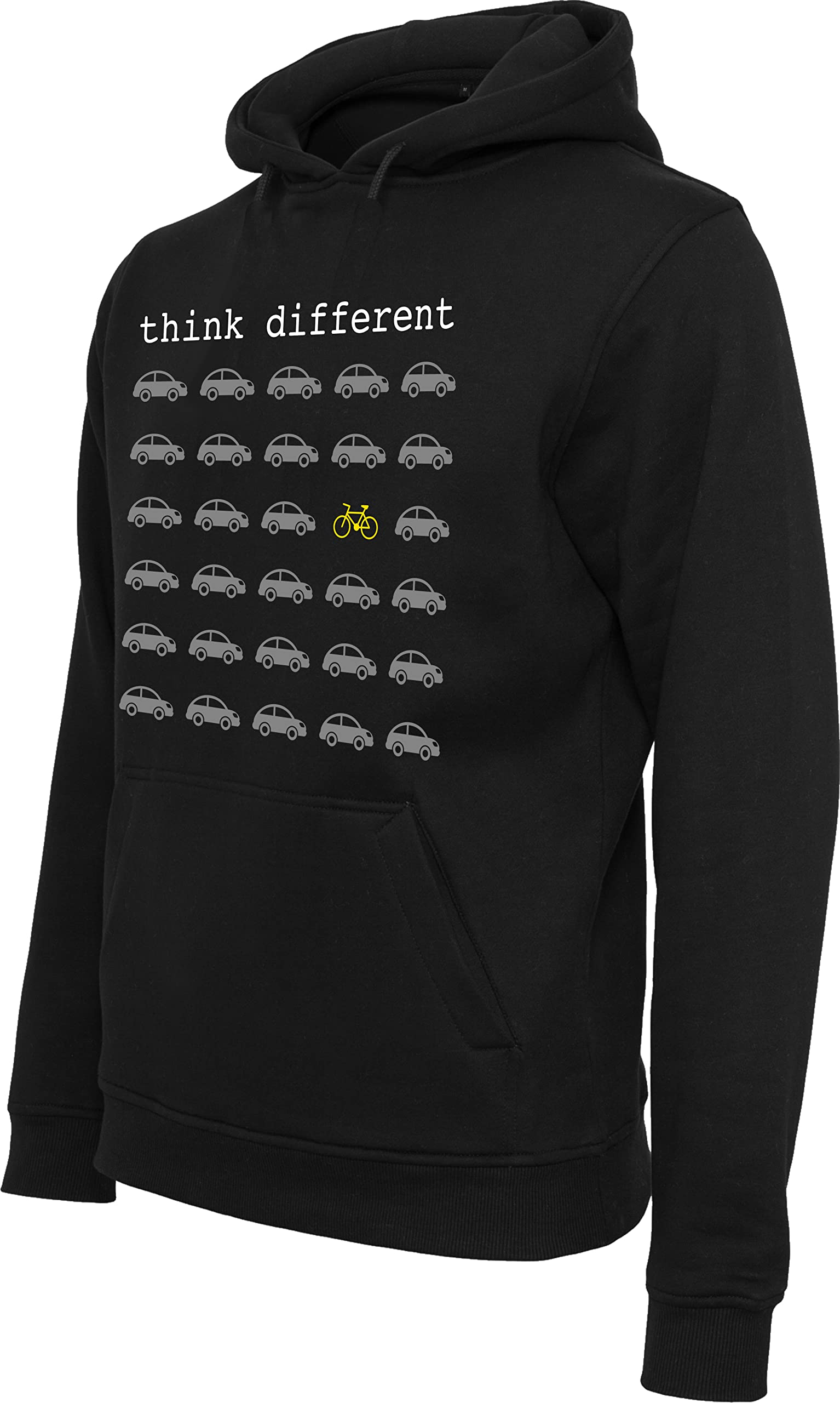Baddery Fahrrad Hoodie Herren - „Think Different“