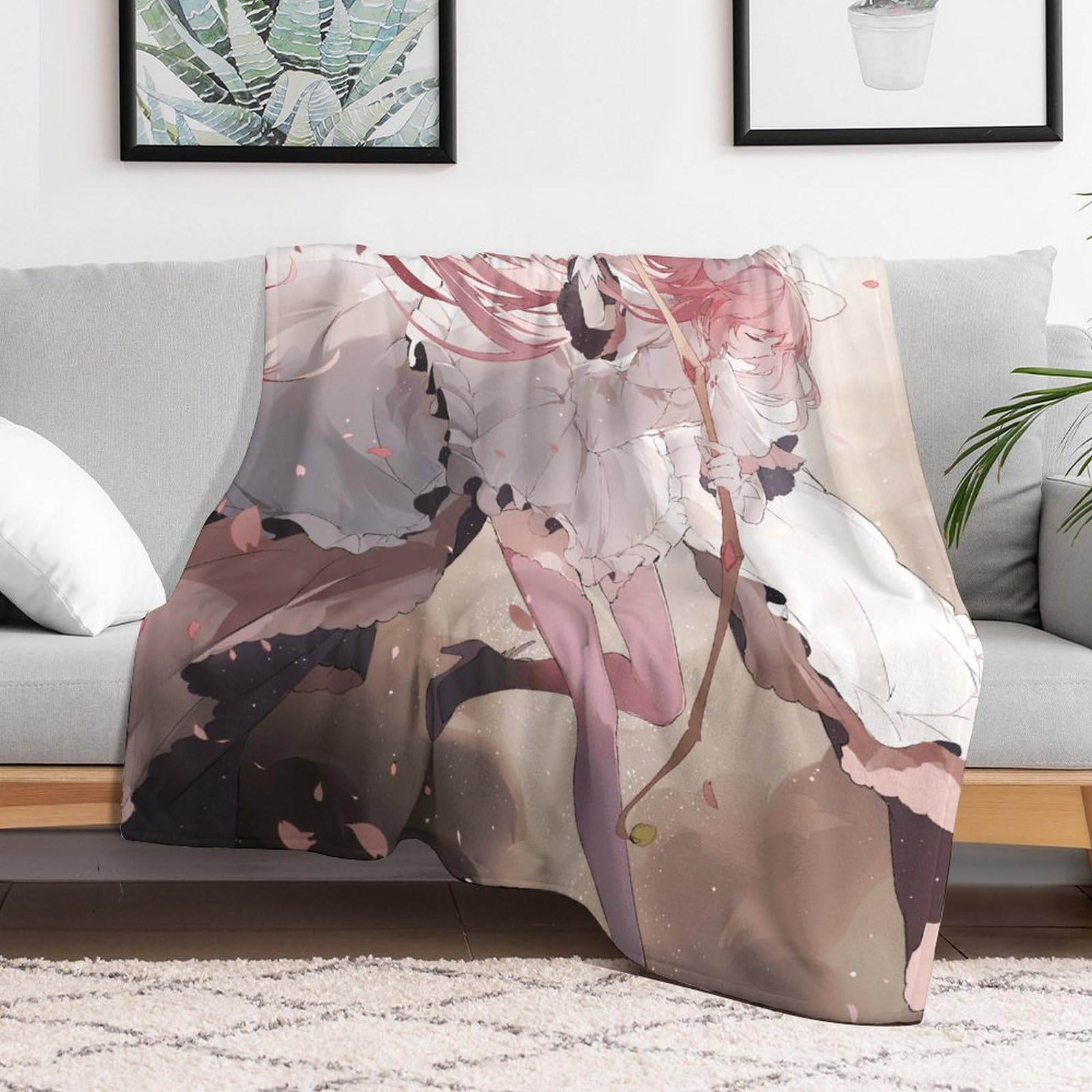 Amazon｜毛布 魔法少女まどか☆マギカ 鹿目まどか ひざ掛け