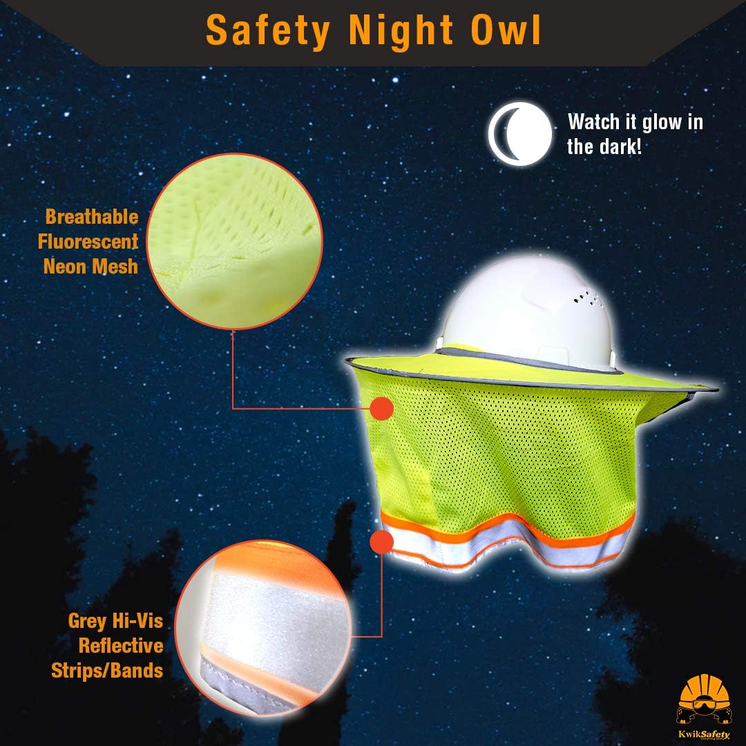 KwikSafety (Charlotte, NC) TORTOISE SHELL (18 Vents, FREE Extra Sweatband Earplugs) Full Brim (One Size FITS MOST) ANSI Hard Hat Construction Safety Helmet OSHA Lightweight Type 1 Class C White - - 