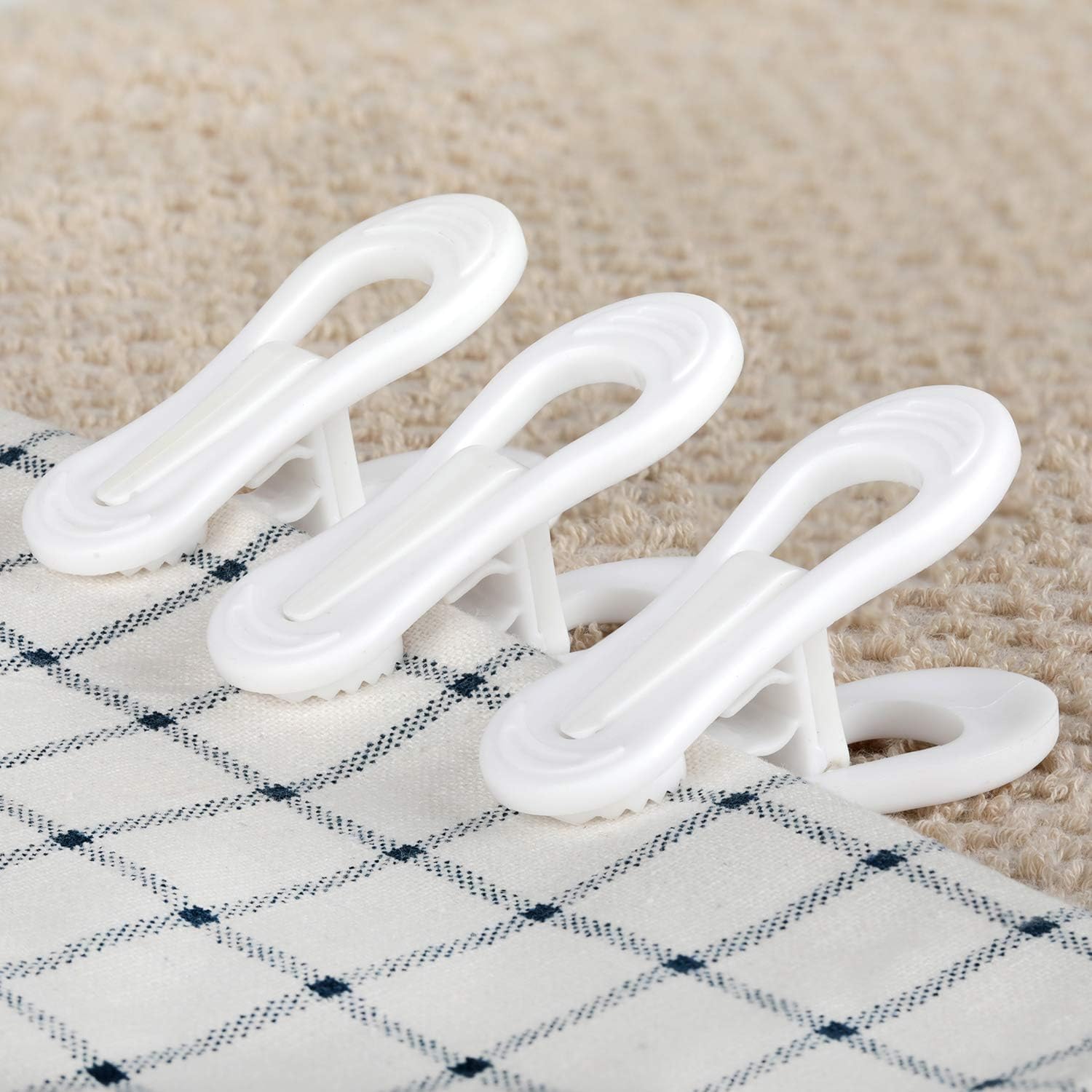 100 Grucce In Plastica Bianca Per Bambini 20,3 Cm - Appendini Per Pantaloni, Gonne, Salvaspazio Per Armadio