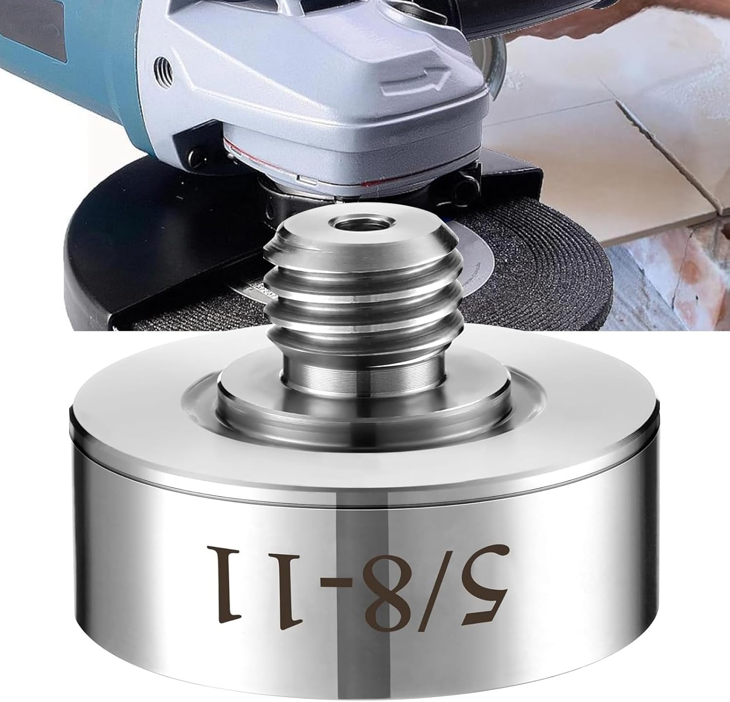 Angle Grinder Cutting Blade Adapter 304 Stainless Steel Angle Grinder Cutting Blade Bit Adapter for XLOCK (5/8-11)