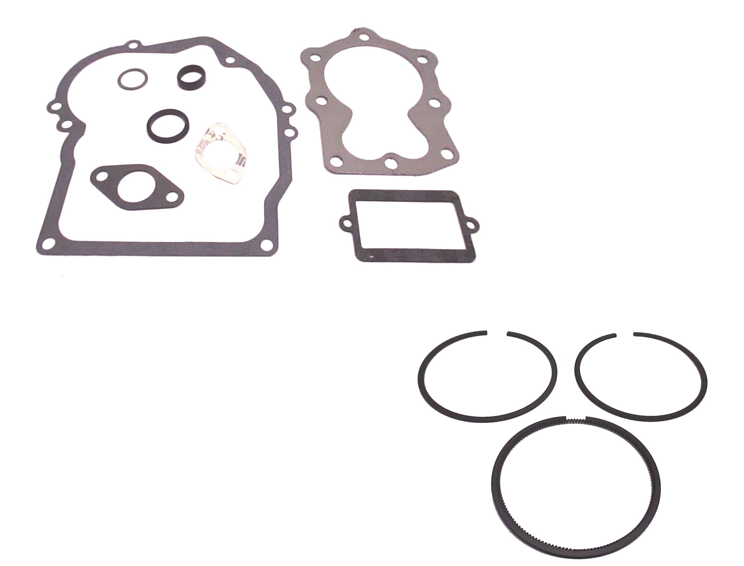 TecumsehGenuine 37613A Gasket Set & 40006 STD Piston Ring Set Kit OEM