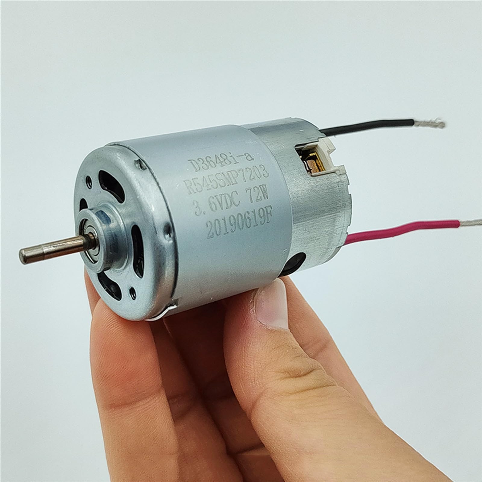 Motore RS-545 DC 3.6V 72W 26000RPM Motore ad alta velocità con cuscinetto a sfere anteriore con spazzola for trapano a mano elettrico 1 pz