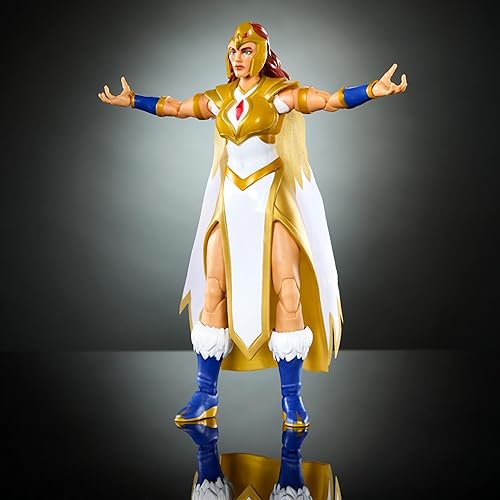 Miniatura 3 de Masters of the Universe: Revolution Masterverse Figura de acción y accesorios, Sorceress Teela Deluxe MOTU coleccionable con 30 articulaciones, 7