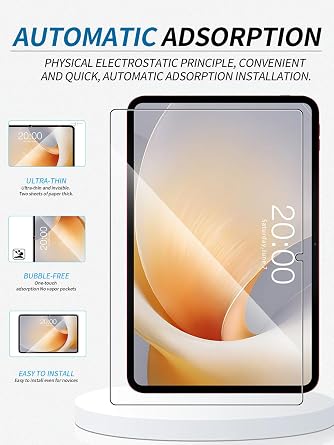 2 Pack Screen protector for Teclast T65 Plus Tablet 13.4 inch, yystao Tempered Glass Film compatible with Teclast T65 Plus, 9H Hardness,Anti-Scratch, Touch-Sensitive, HD Clear