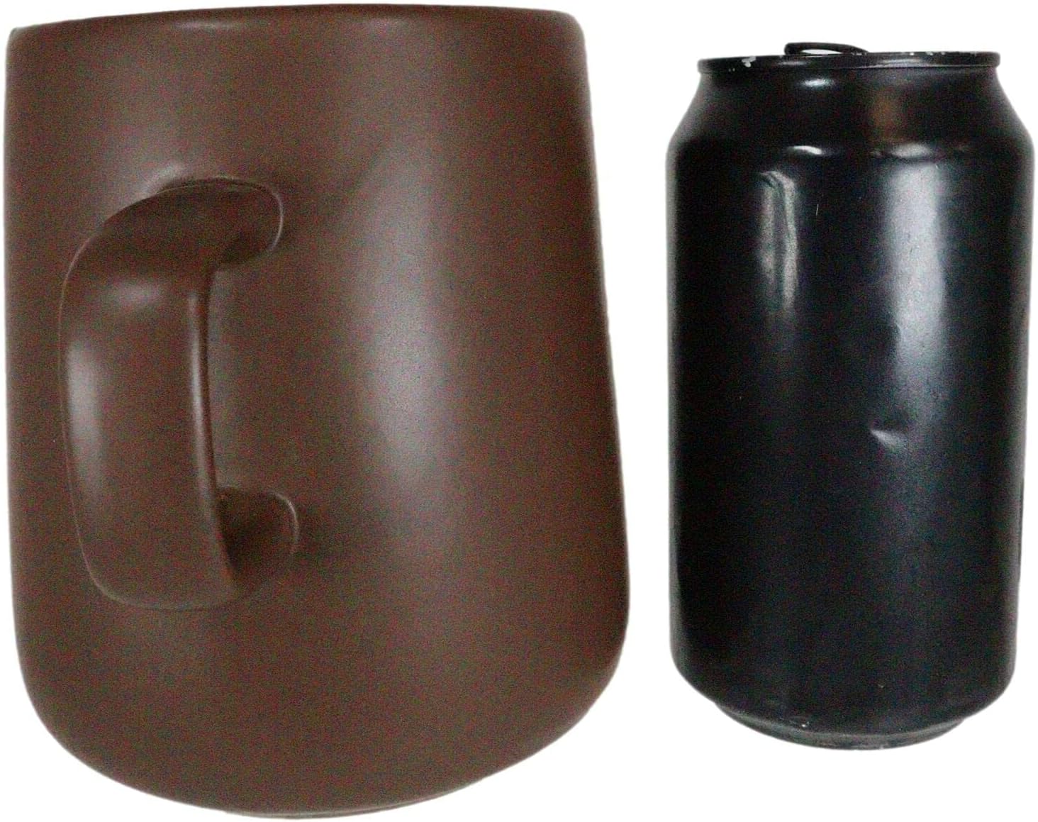 Set Of 1 Brown Porcelain Coffee Maker Carafe Pot With Pour Over Dripper Filter Cup