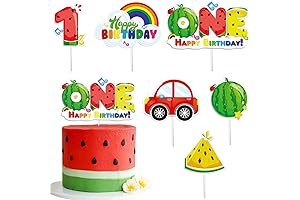 First Birthday Cake Topper-Watermelon Cake