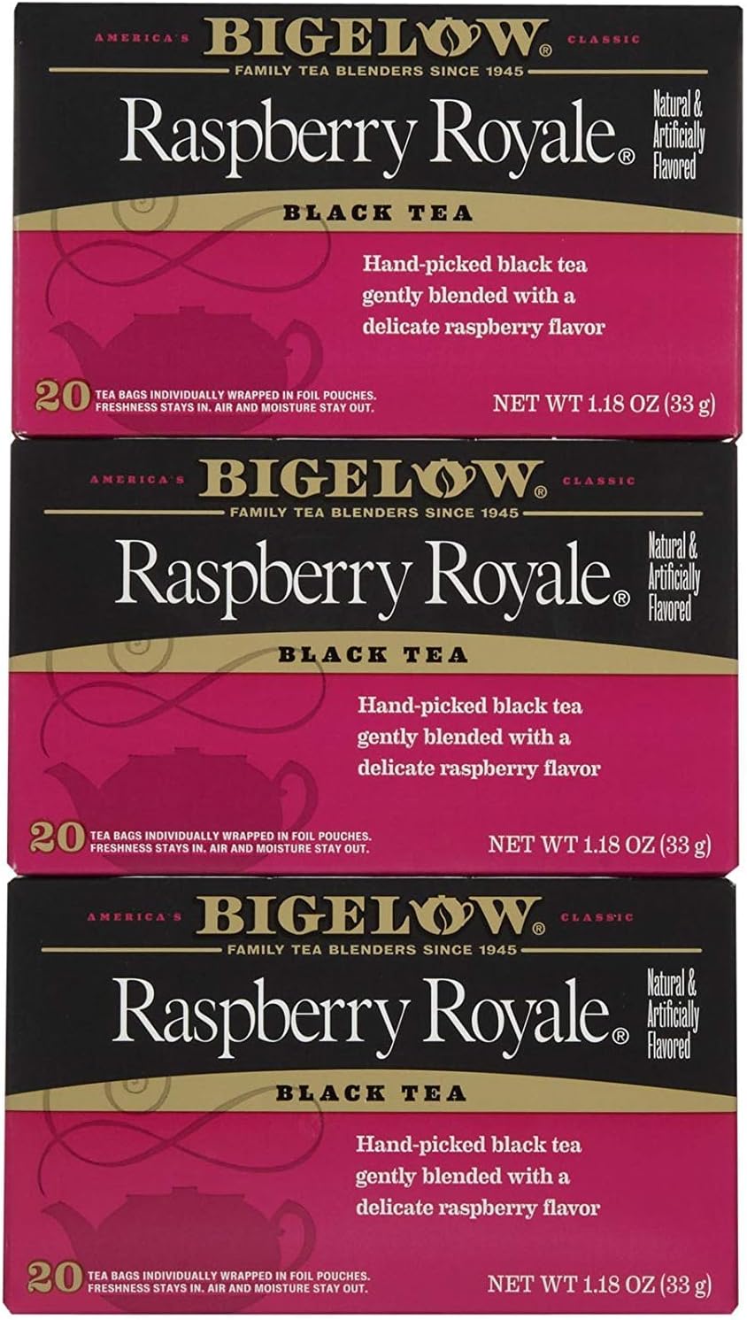 Bigelow Raspberry Royale Tea Bags - 20 ct - 3 Pack