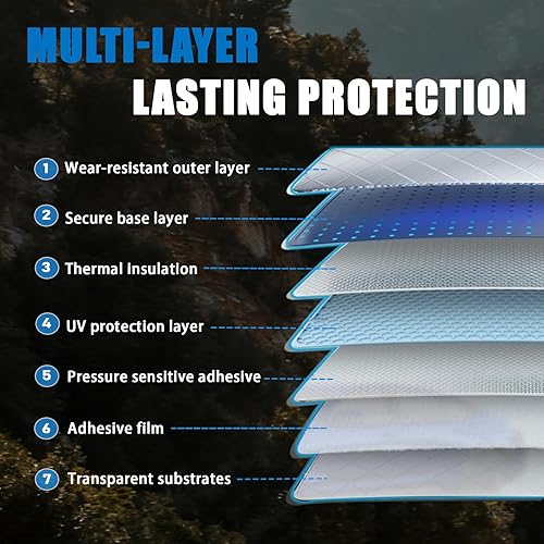 Miniatura 6 de AUTOTEK Película de tinte para ventanas precortada para todos los lados de automóviles, protección contra el sol, privacidad, anti-roturas, vidrio