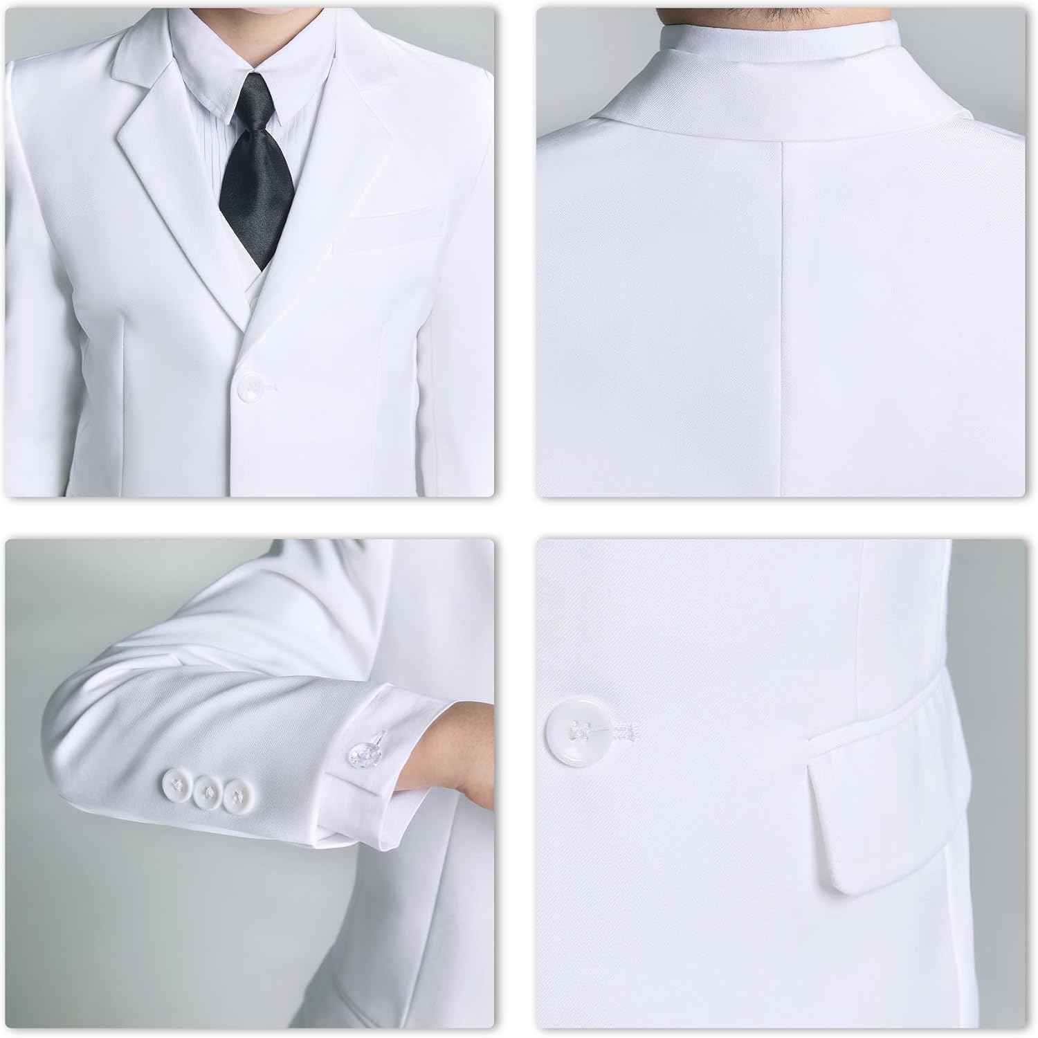 Boys Formal Suit Set Kids 5 Pieces Slim Fit Suits for Wedding Easter Piano Prom Teen Toddler Boy Dress Suit Outfit