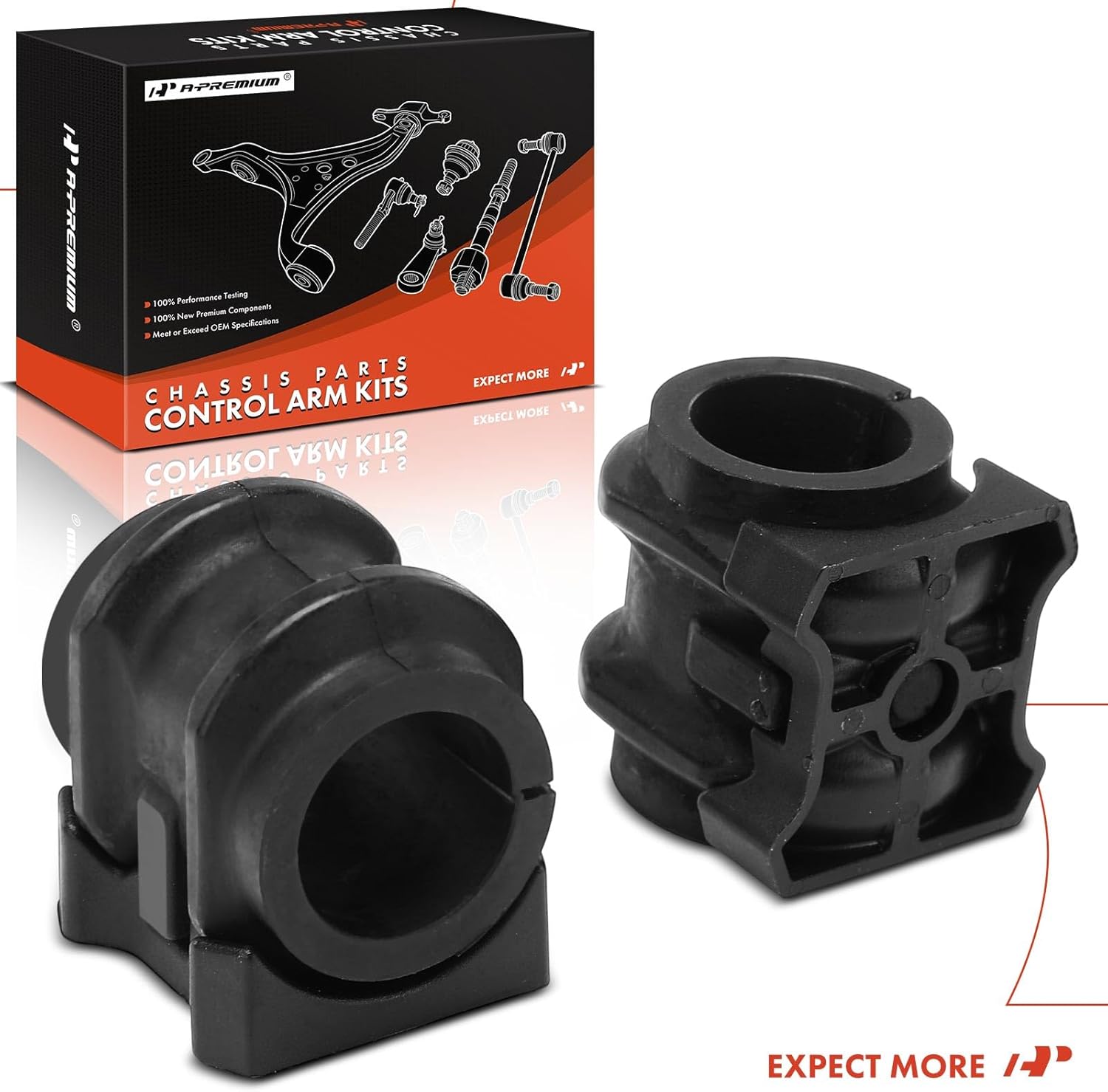 A-Premium 2 x Front Sway Bar Bushing Kit, Compatible with Toyota C-HR CHR 2018 2019 2020 2021 2022