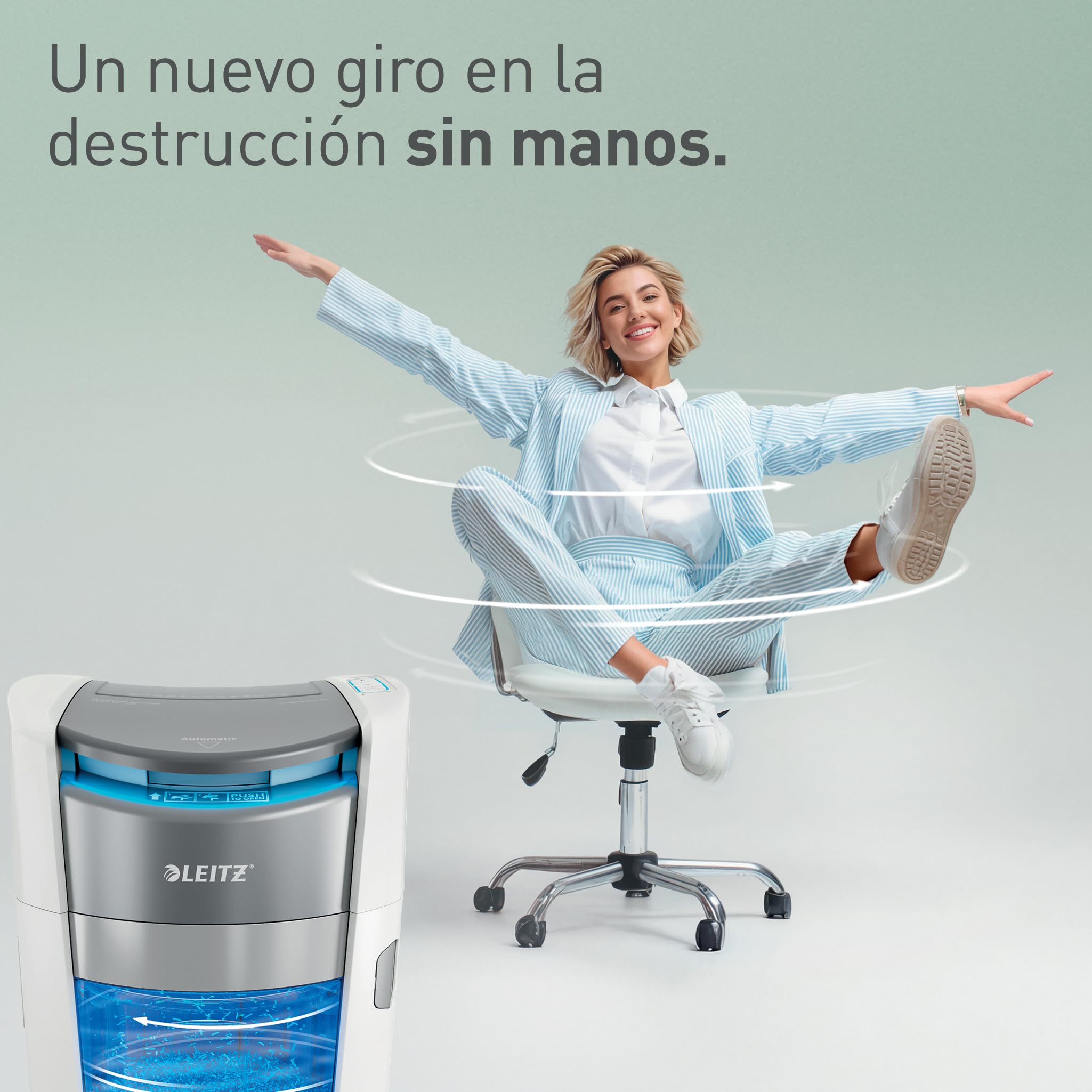 Leitz IQ OptiMax Autofeed 150 Destructora Microcorte Seguridad P5