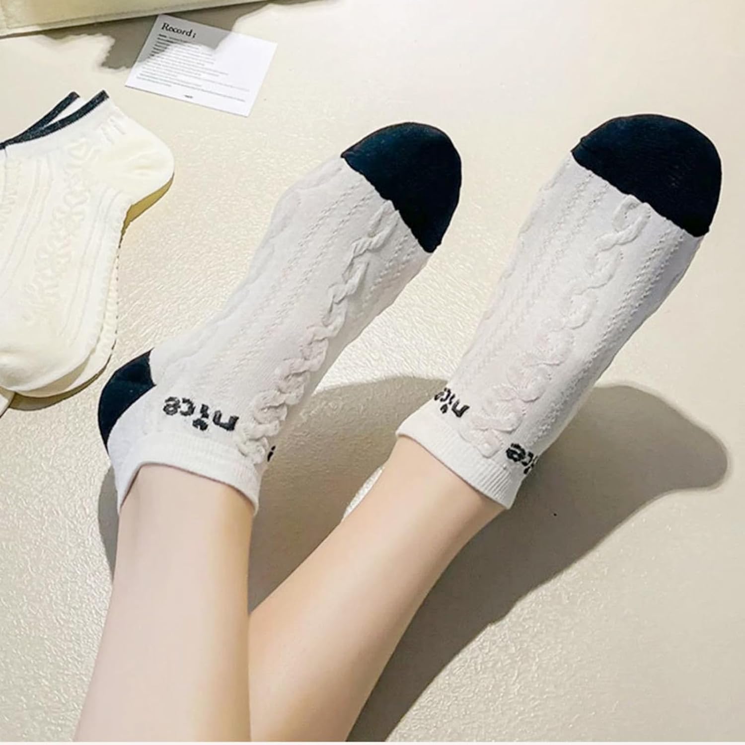 5 Pairs Ankle Socks for Women Cute Casual Low Cut Short Crew Socks Thin Breathable No Show Socks