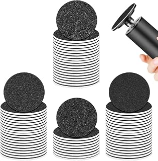 70 Pcs Foot File Replacement Pads for Electric Callus Remover | 80# 120# 180# Grain Round Pedicure Sanding Discs, Replaceable Refill Discs for Sandpaper, Sandpaper Discs for Pedicure