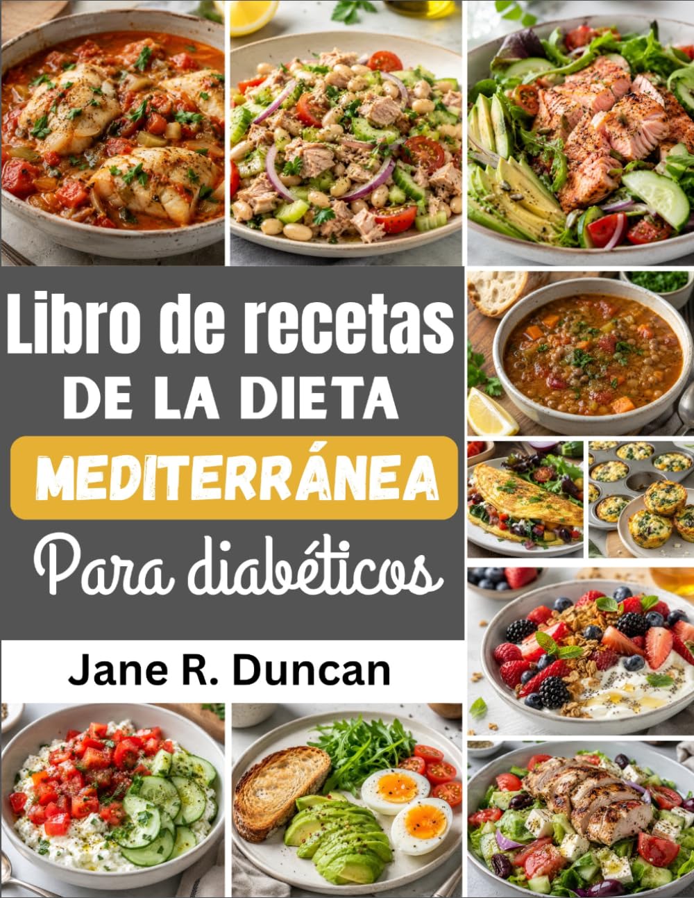 Libro de recetas de la dieta mediterránea para diabéticos