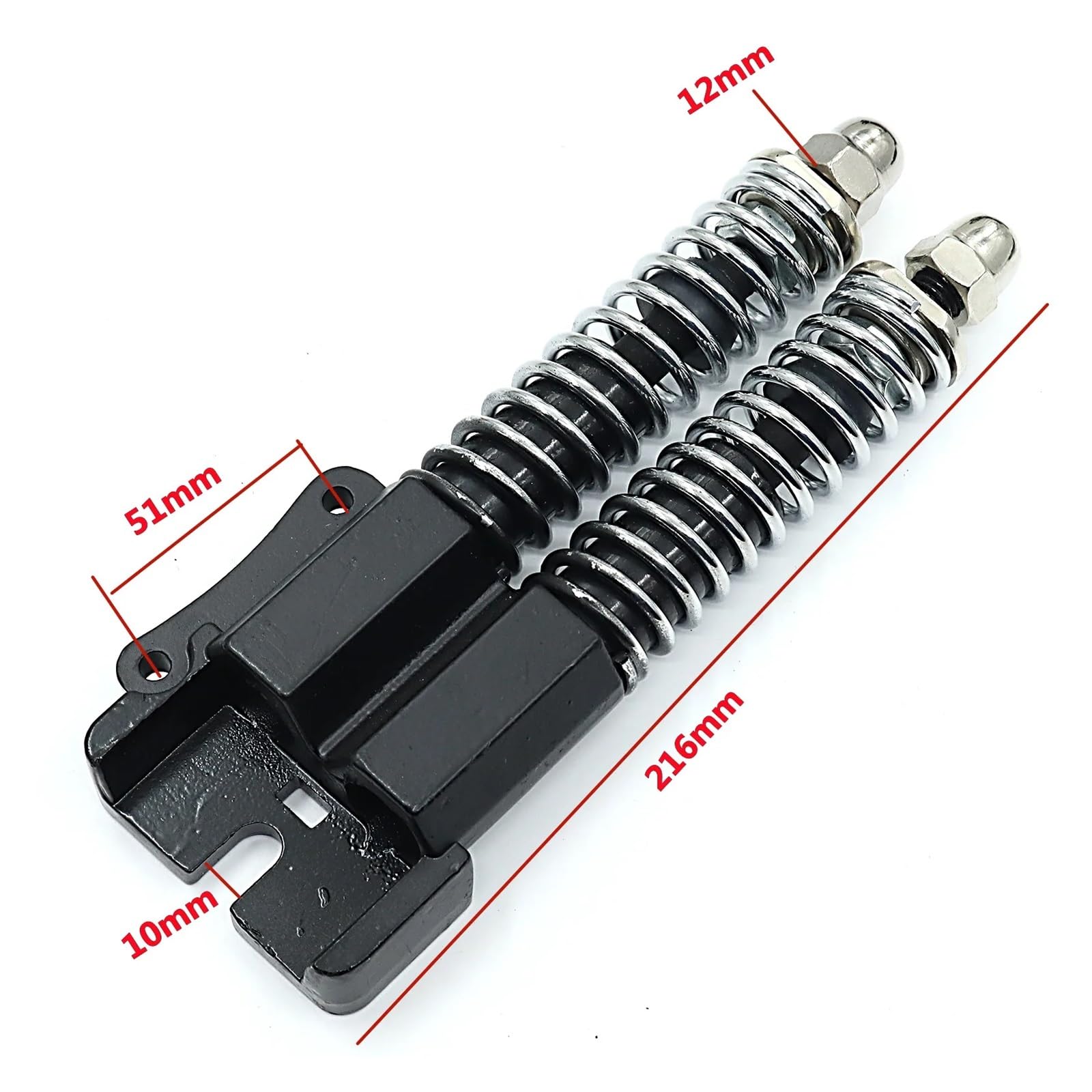 Accesorios for Motor de Horquilla Delantera de reacondicionamiento de Doble tracción for Scooter eléctrico Amortiguador Delantero hidráulico de 10 Pulgadas con Freno de Disco