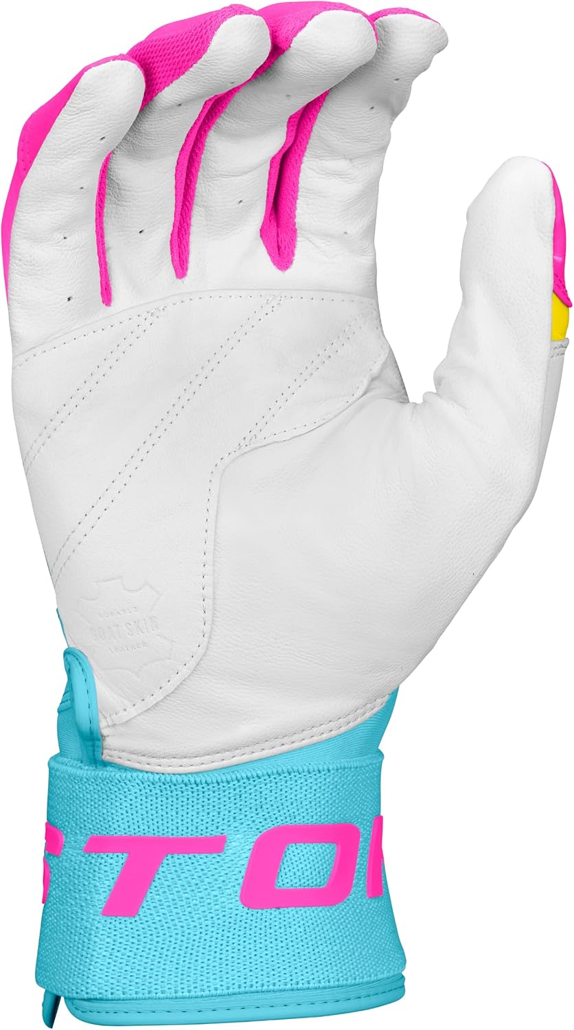 Easton | Walk-Off Ethos Locked-in Baseball Batting Gloves | Compression Wrist Strap | Youth Sizes | Multiple Colors