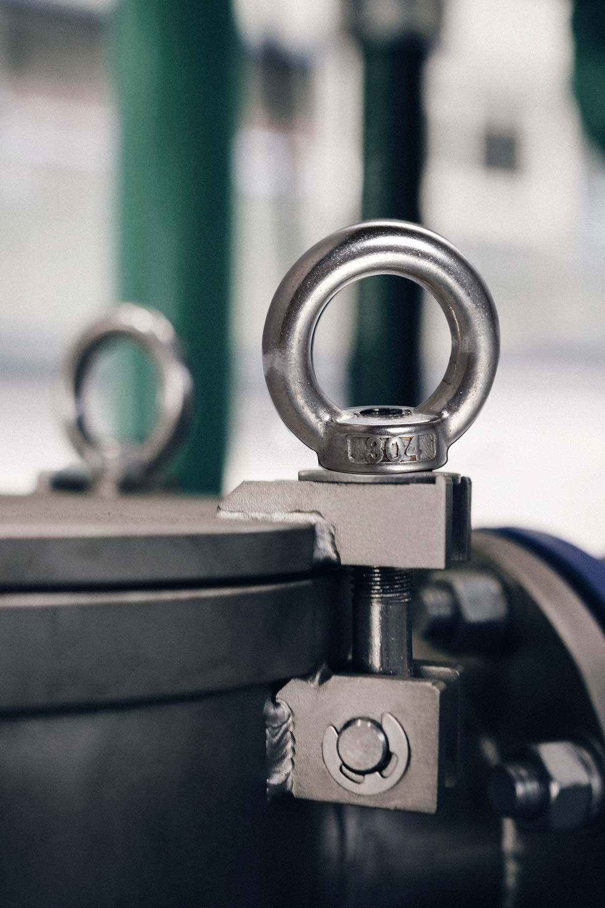 Dado A Occhiello In Acciaio Inox 304 M12 - Anello Triangolare Per Sollevamento, Set Da 4 Pezzi - Foto 5