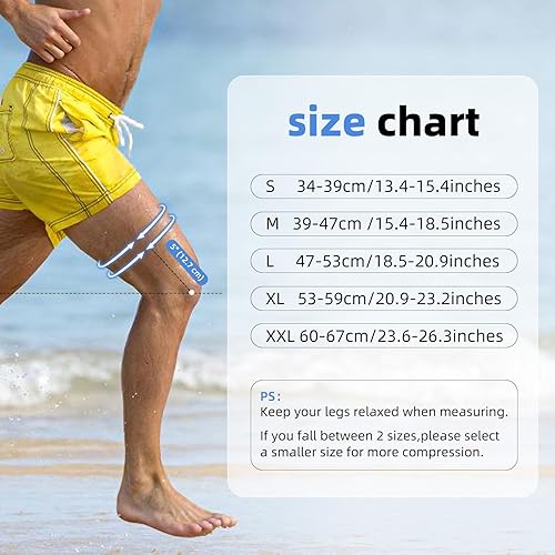 Miniatura 3 de Rodillera para dolor de rodilla y lesiones de ligamentos, manga de compresión de rodilla con correas de tensión duales, soporte ajustable para