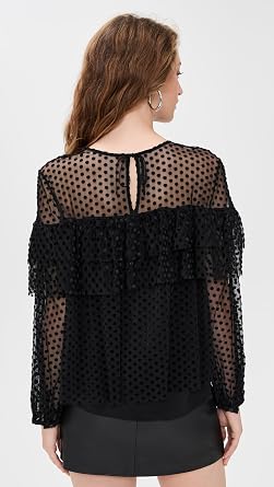 ba&sh Women's Raff Mesh Blouse