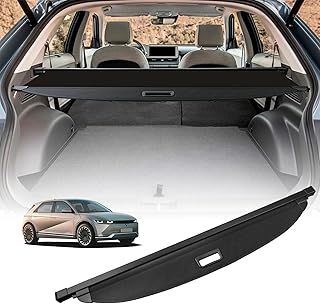 for Hyundai Ioniq 5 Cargo Cover Trunk Cover Retractable Cargo Cover for Hyundai Ioniq 5 Accessories 2022 2023 2024 2025 2026 Trunk Security Shade Luggage Security Shield Shade, Canvas