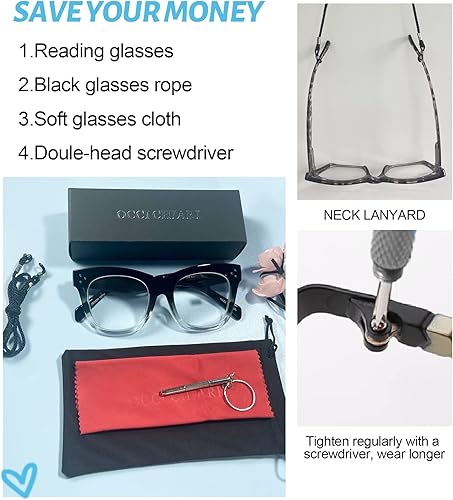Miniatura 5 de OCCI CHIARI Reading Glasses Women Fashion Readers(1.0 1.25 1.5 1.75 2.0 2.25 2.5 2.75 3.0 3.5 4.0 5.0 6.0)