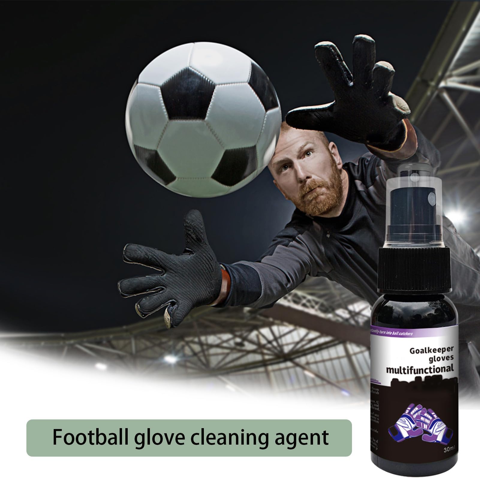 Générique Kleber für Schutzhandschuhe | Spray zur Verbesserung der Griffigkeit für Sporthandschuhe, Reiniger 30 ml für Baseballhandschuhe, Boxen, Torwart, Fußball, alle Bedingungen