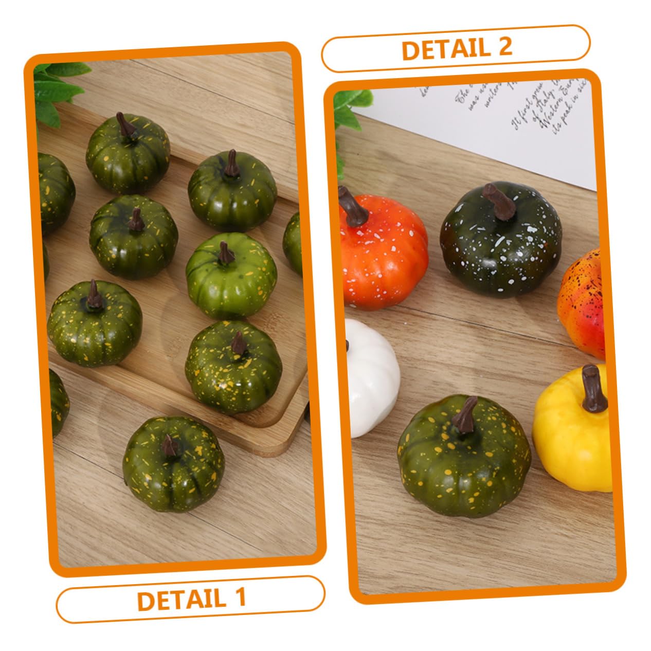 Ciieeo 18pezzi Zucca di Halloween Decorativa Zucche Artificiali per Decorazioni Autunnali Oggetti di Scena per Feste