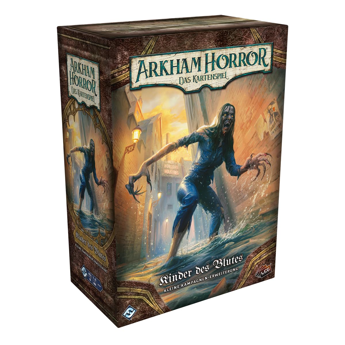 Asmodee, Arkham Horror, il gioco di carte – Bambini del sangue, espansione della campagna, versione tedesca, gioco cooperativo per 1-4 giocatori dai 14 anni in su, gioco di carte con 45-180 minuti di