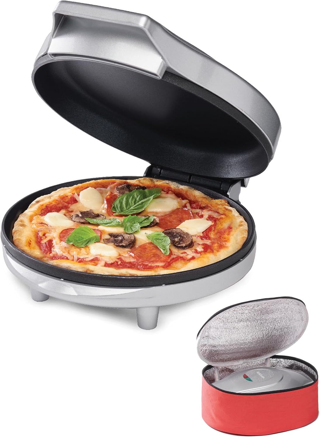 Betty Crocker Countertop Pizza Maker, 1440-Watt Pizza Maker Machine for Home, BC-2958CR