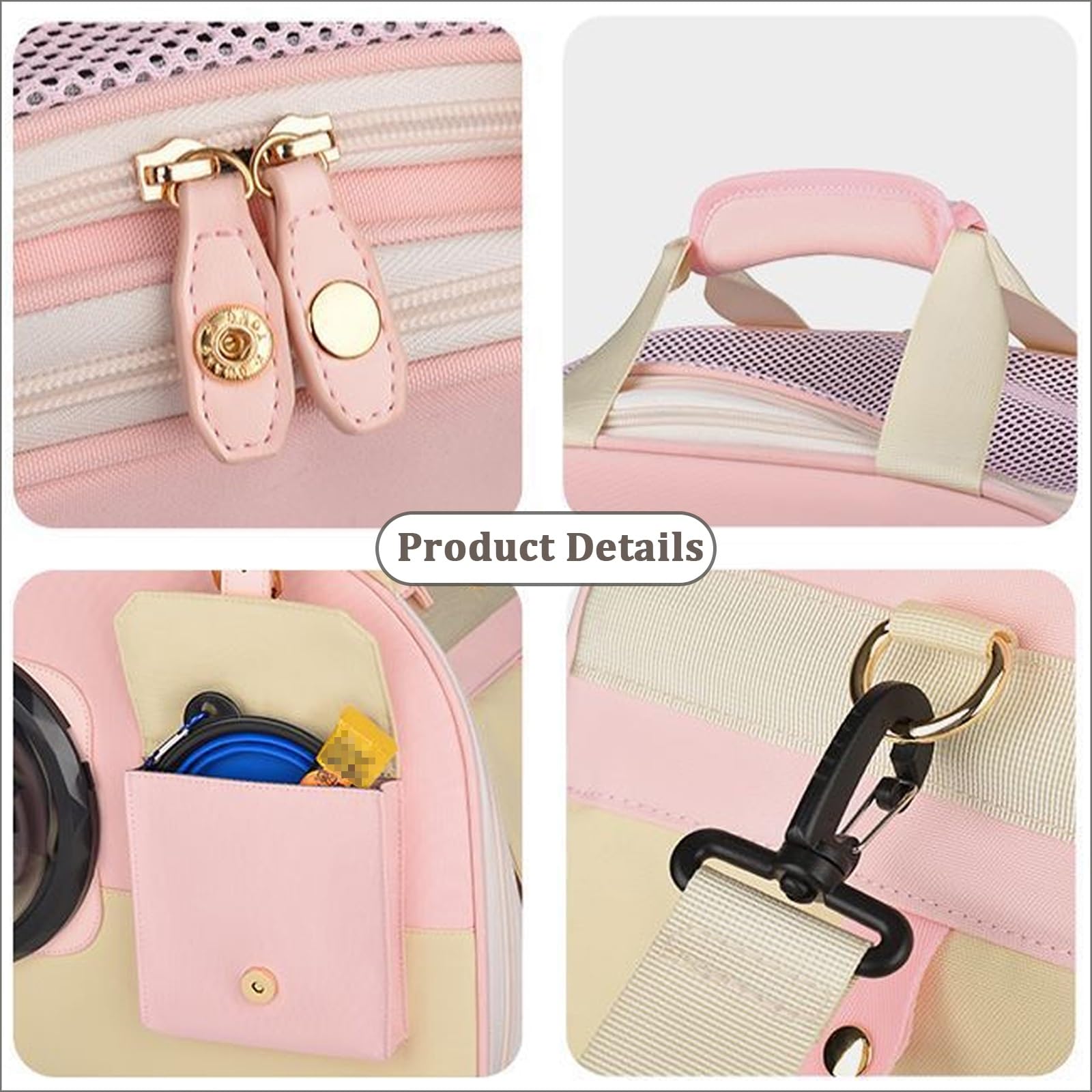 Mochila de Viaje para Mascotas con Ruedas, Mochila Multifunción para Mascotasm, Mochila Gato, Diseño Súper Ventilado, Ideal para Viajar Caminar Acampar