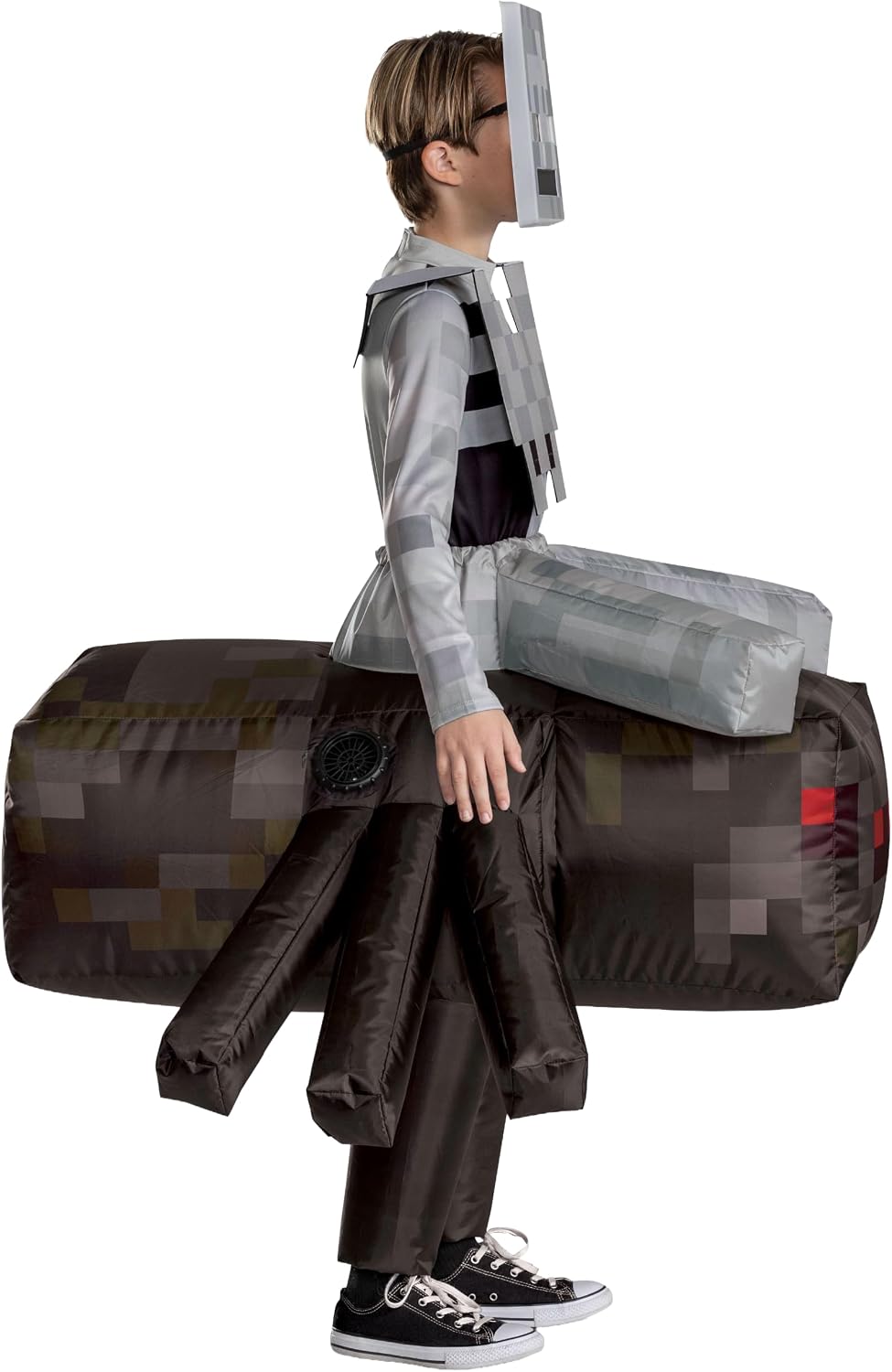 Disguise Minecraft Spider Jockey Inflatable Costume, Official Minecraft Inflating Ride One with Air Inflating Fan image 4