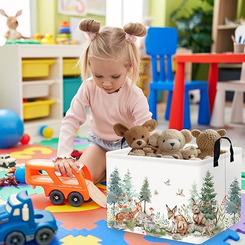 Miniatura 5 de Cesta rectangular de almacenamiento para bebé, plegable para niños, para guardería, aula, libros, organizador de juguetes, decoración de habitación