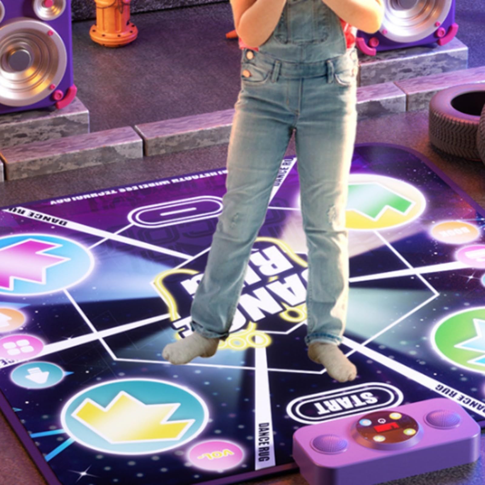 Tappeto da Ballo con Luminoso Volume Regolabile, Tappeto Le Elettronico, Divertente, per Casa
