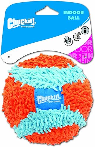 Miniatura 4 de Chuckit! Pelota de búsqueda y juguetes para perros Fumbler para interiores, naranja y azul