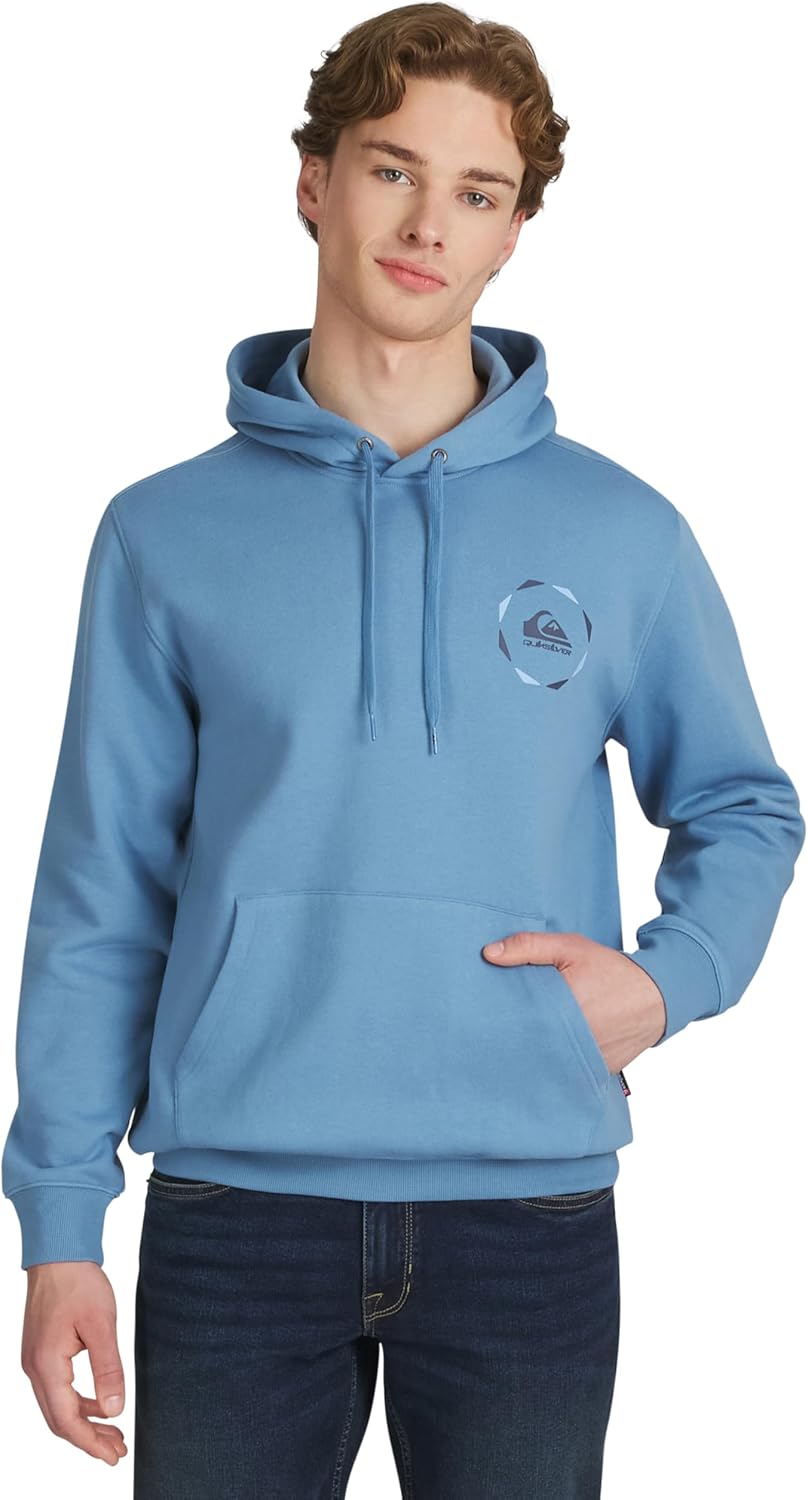 Quiksilver Men's Regular Fit Super Soft Fleece Midweight Pullover Hooded Sweatshirt