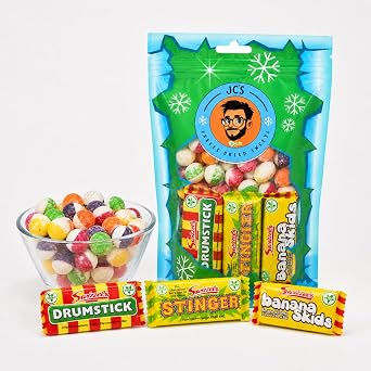 JC s Freeze Dried Sweets   Crunchy Halal Freeze Dried Candy & Fruit | Sweet & Sour Dry Sweets | Freezy Sweet Bundle | Green Mix