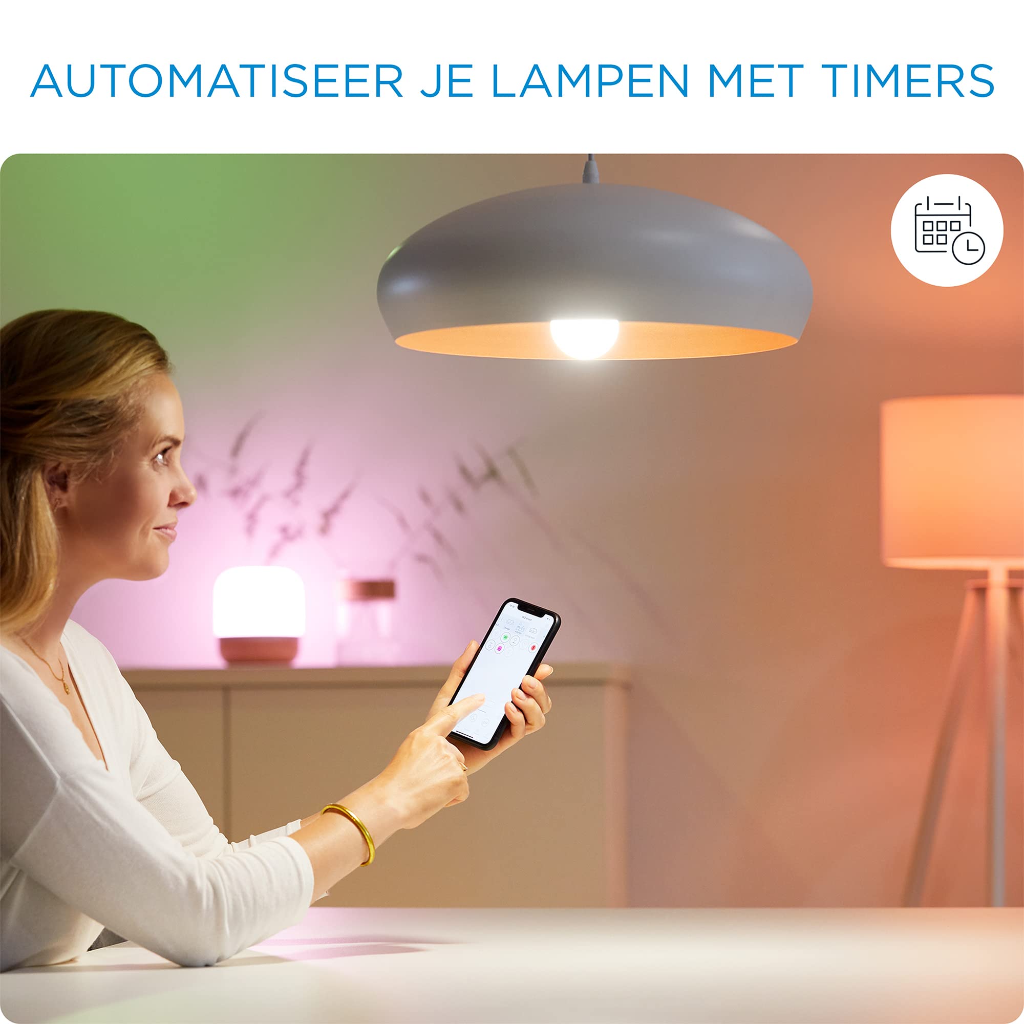WiZ Inteligentna żarówka 60W A60 E27, 2 szt., Wi-Fi, Bluetooth, wiele odcieni bieli, szeroka paleta kolorów, sterowanie aplikacją
