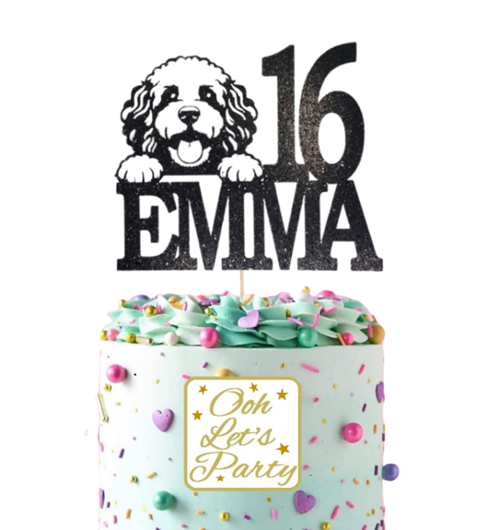 Cockapoo Cake Topper, lovely cute addition to put on your birthday cake.